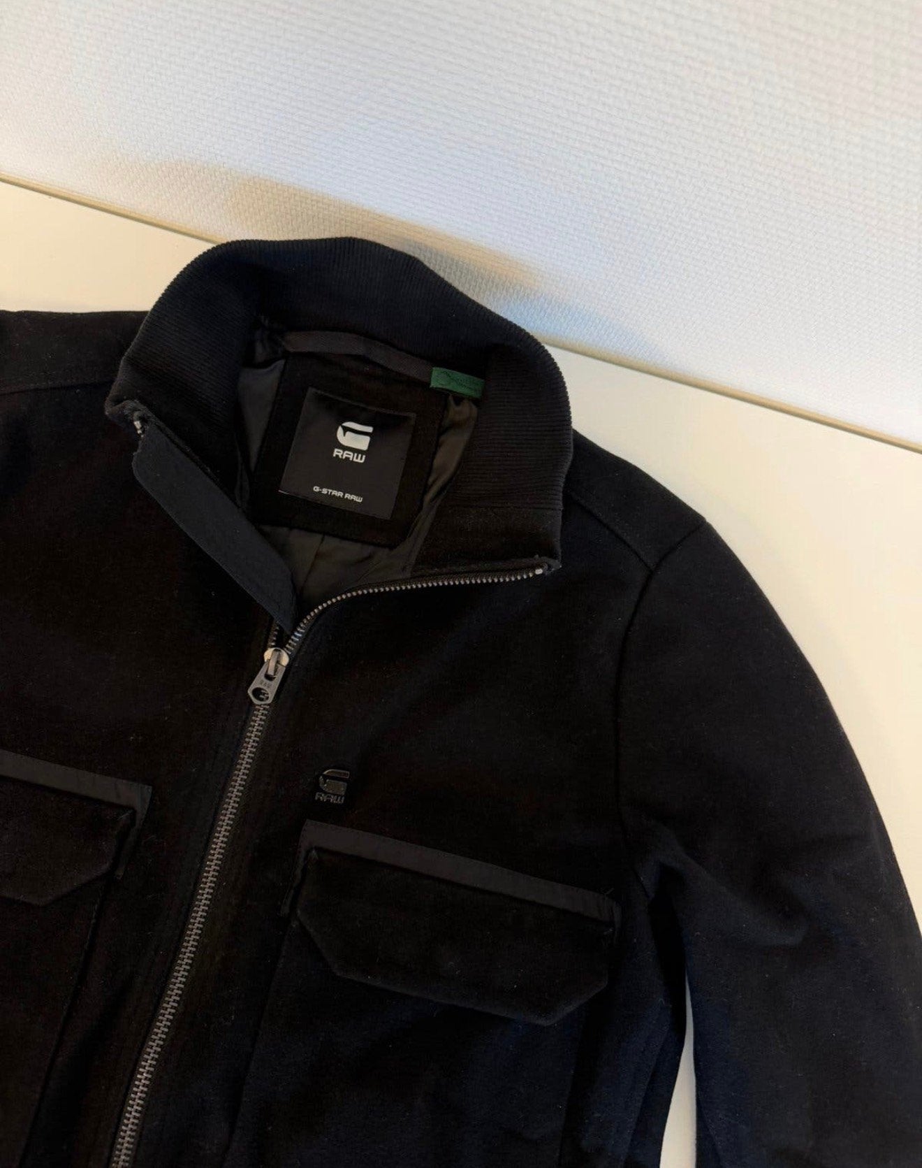 G-Star RAW XPO Wool Bomber Jacket Zwart L jack vest wol zgan, Maat 52/54 (L), P, Zwart, P