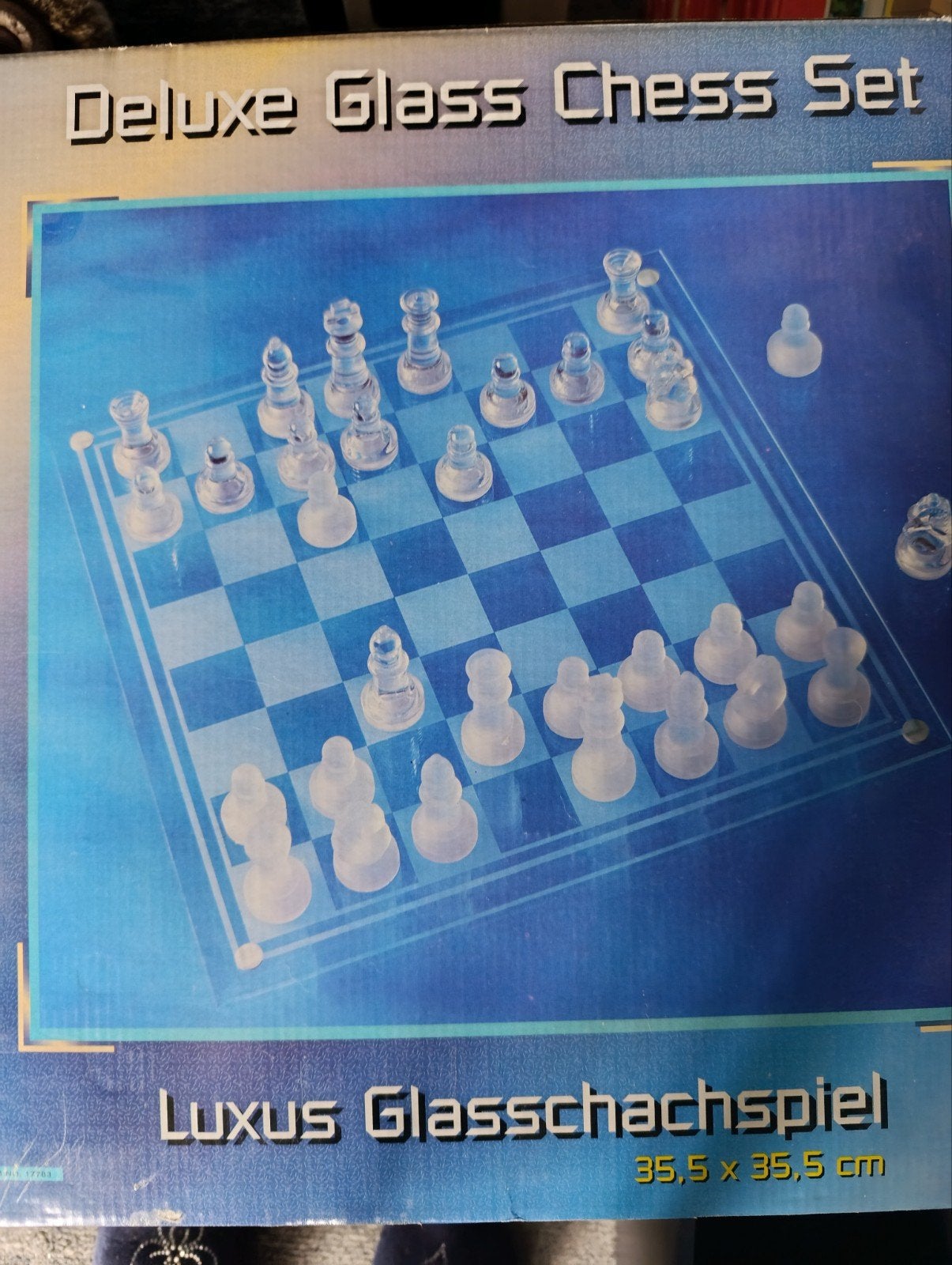 Glazen schaakspel, Ophalen, Nieuw