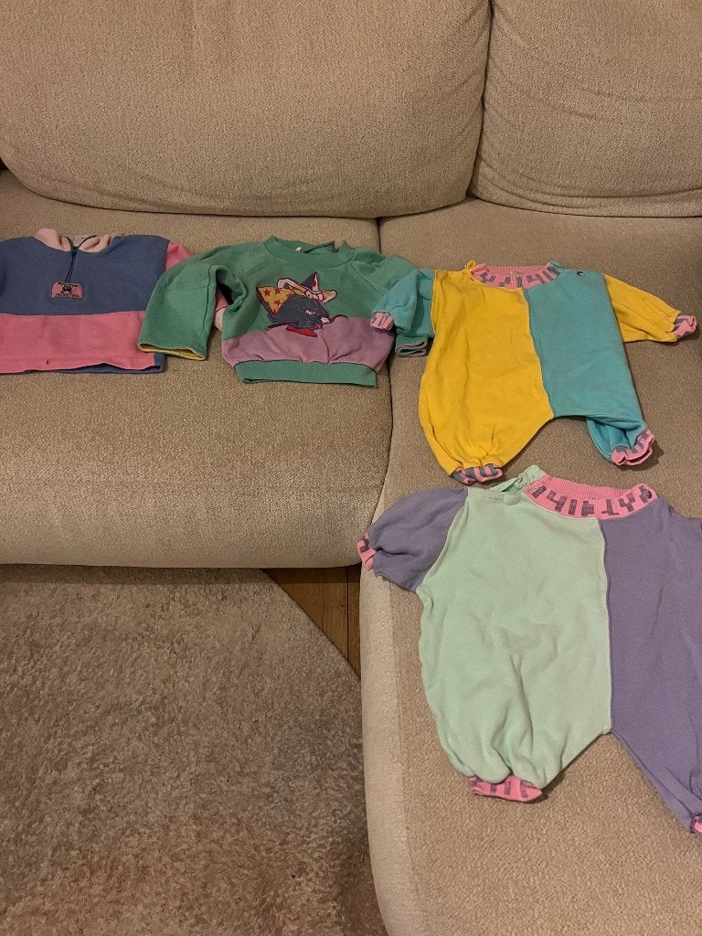 Prachtig Vintage ‘90 Babykleding - Merk: FLOCK (4-delig), Jongetje of Meisje, Ophalen of Verzenden, Zo goed als nieuw, Pakje
