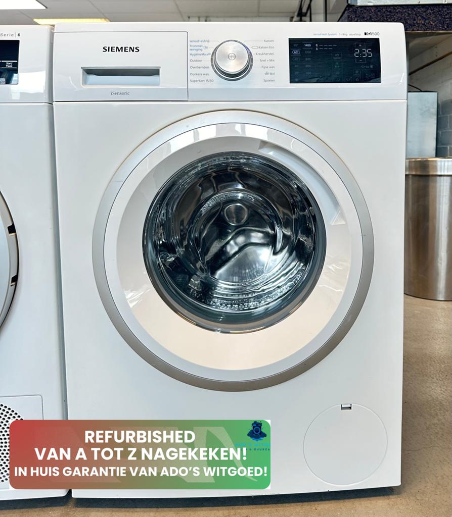 SIEMENS IQ500 SensoFresh 8KG Wasmachine iQdrive varioSpeed, 1200 tot 1600 toeren, Minder dan 85 cm, SIEMENS, Info@adoswitgoed.nl