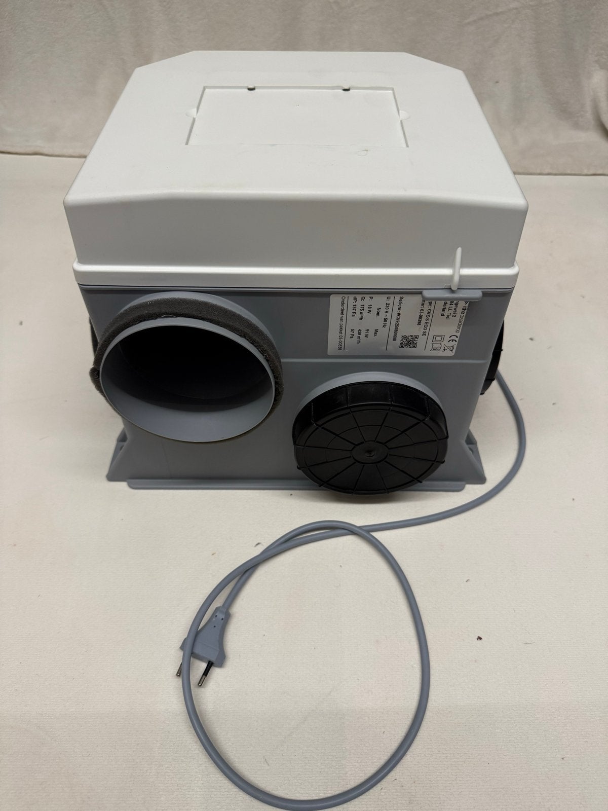 Itho Daalderop CVE-S ECO SE ventilatiebox - Nieuwe motor, Ophalen of Verzenden, Zo goed als nieuw, Afzuiger