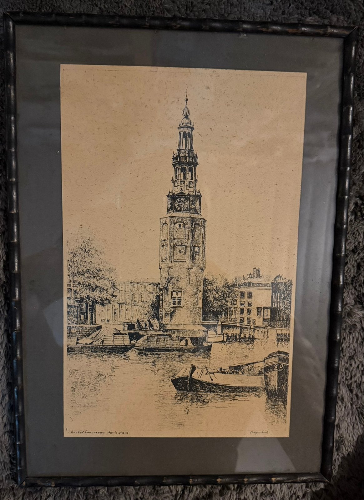 Tekening, Antiek en Kunst, Ophalen of Verzenden