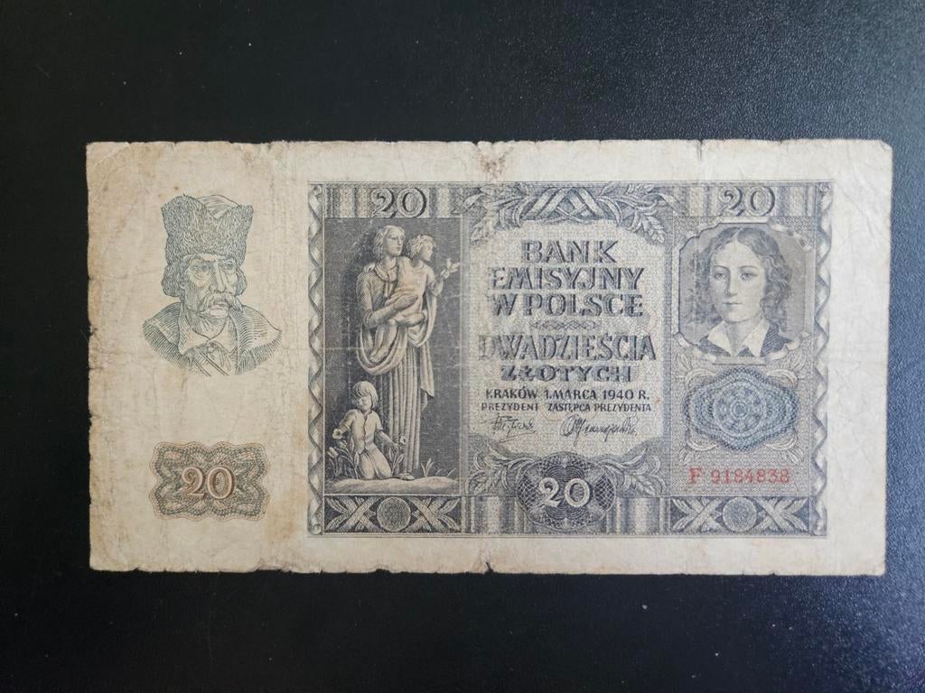 Polen pick 95 1940, Ophalen of Verzenden, Polen, Los biljet