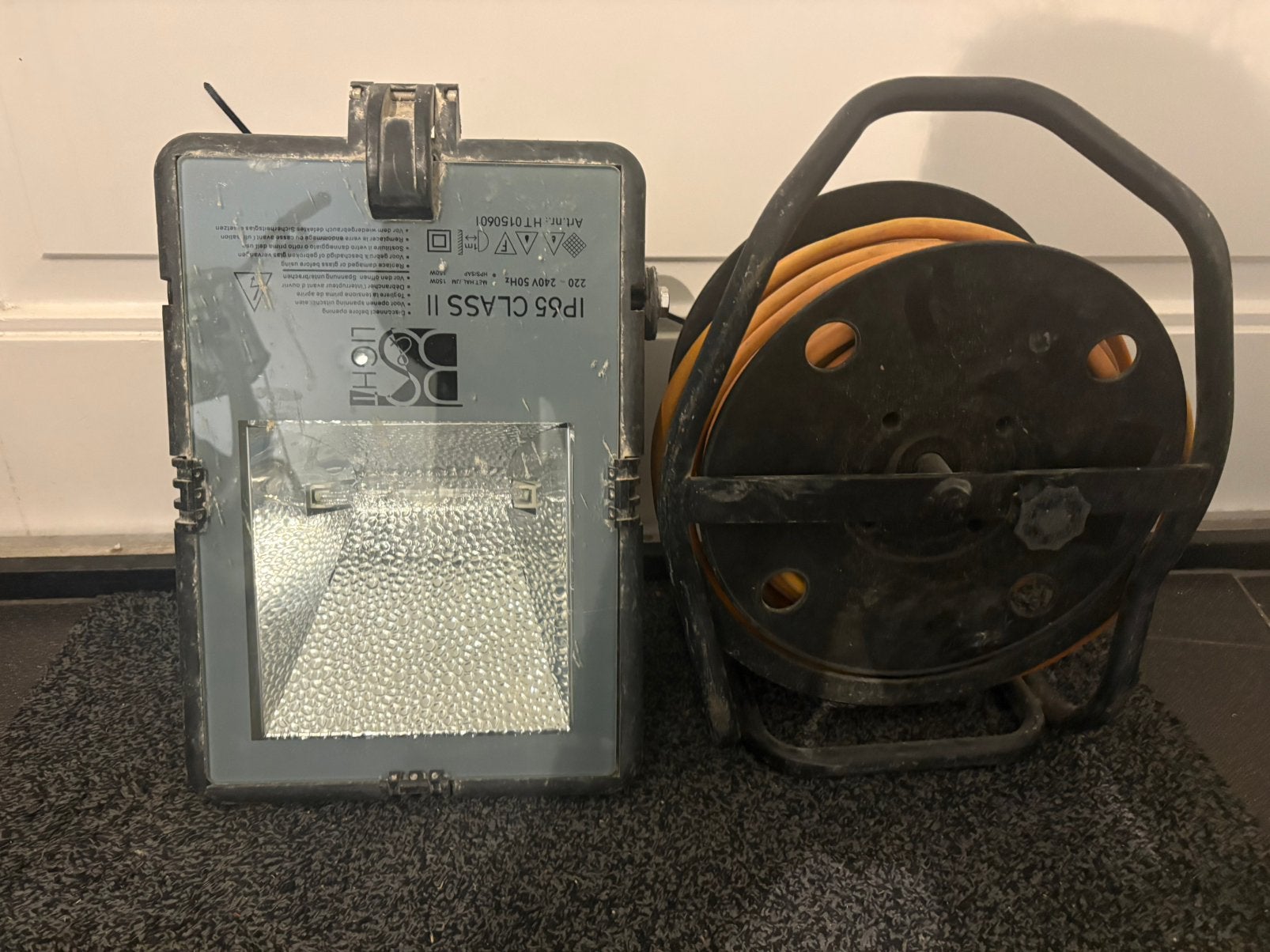 Haspel en bouw lamp zo goed als nieuw, Ophalen of Verzenden, Zo goed als nieuw
