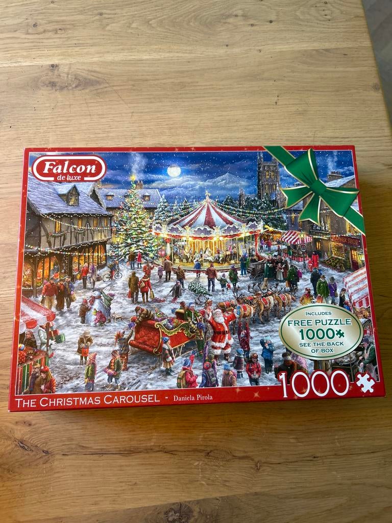 Nieuwe Falcon de luxe kerstpuzzel 1000 stukjes, Ophalen, 500 t/m 1500 stukjes, Nieuw