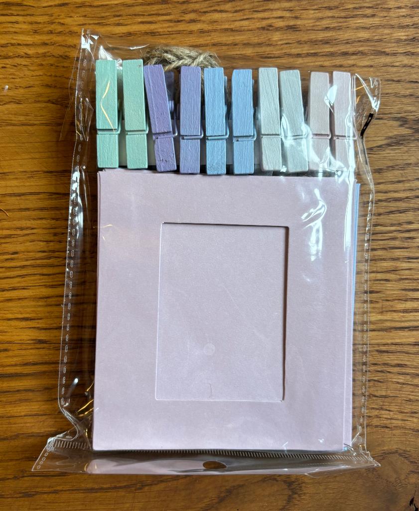 Instax mini accessoire: fotokaarten met clips, Meerkleurig, Nieuw, Ophalen of Verzenden, Overige typen