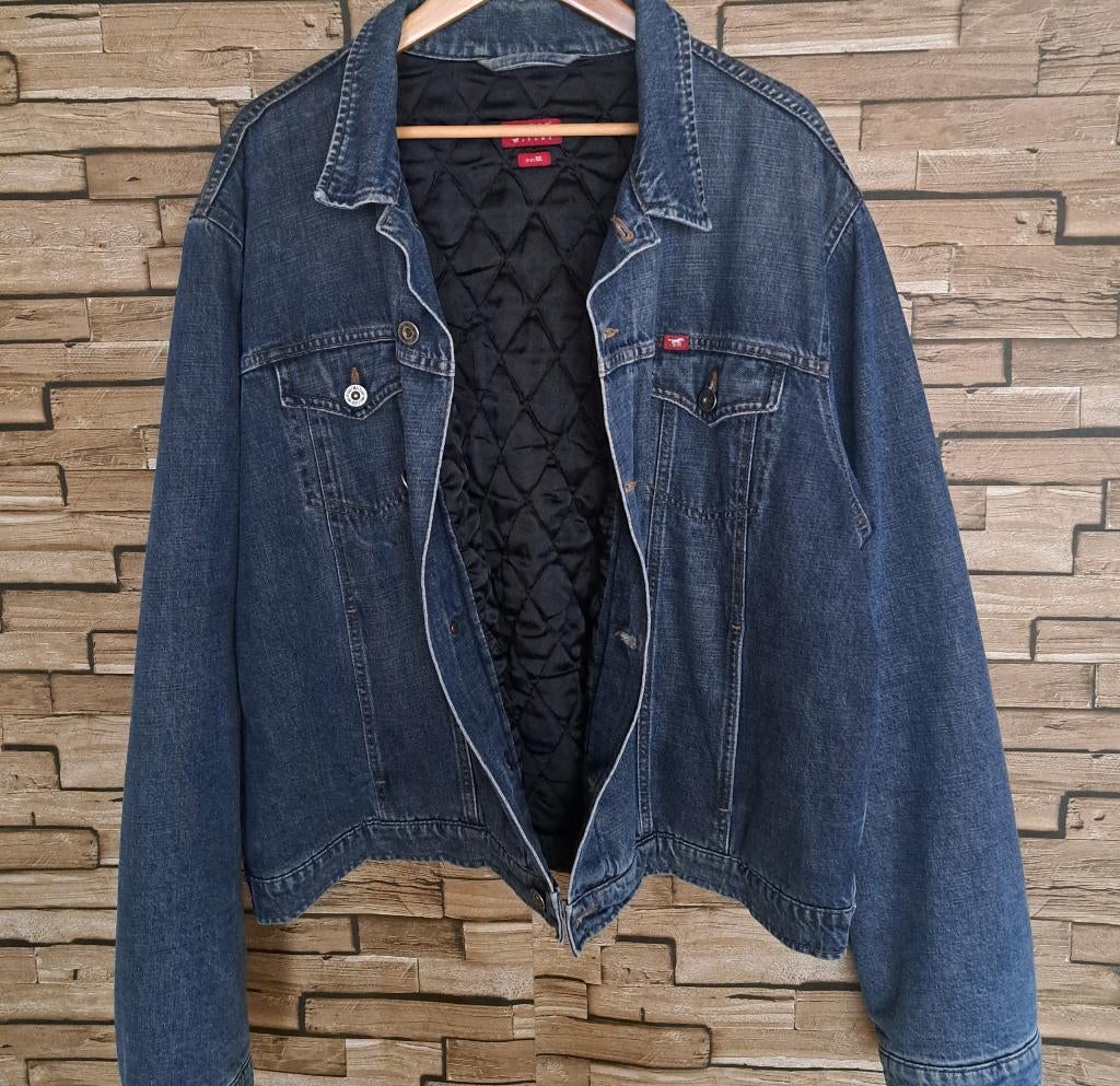 MUSTANG - gevoerd stoer denim jack, XXL, Overige maten, X, Verzenden, Blauw