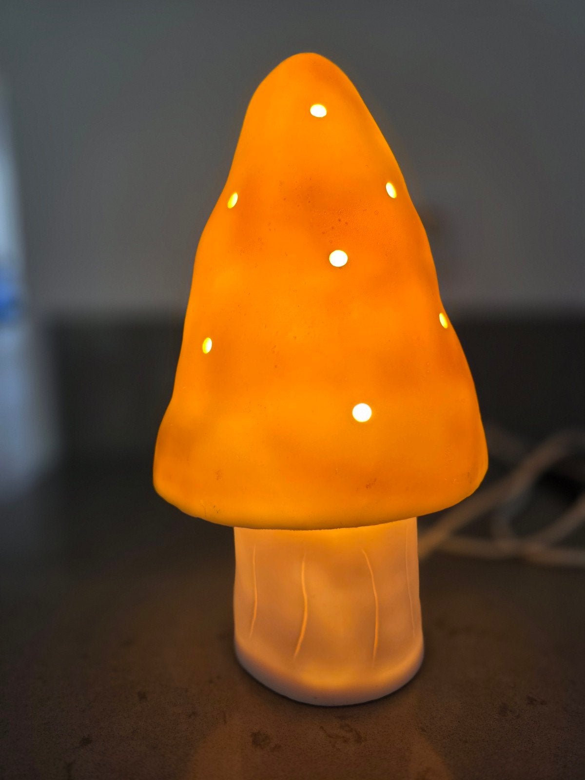 paddenstoellamp van Heico geel, Kinderen en Baby's, Geel, Ophalen of Verzenden, Zo goed als nieuw, Lamp