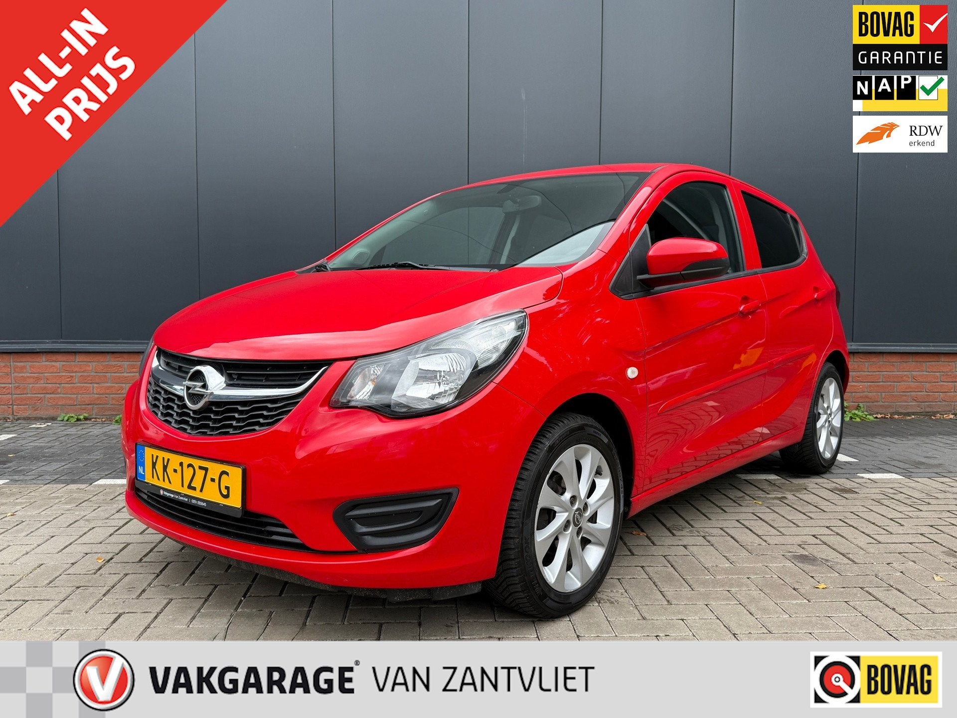 Opel KARL 1.0 ecoFLEX Edition (12 mnd BOVAG-garantie), Stof, Gebruikt, Origineel Nederlands, Handgeschakeld