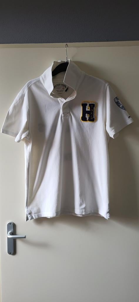 Mooie Hilfiger Denim polo - Maat XL, Kleding | Heren, Polo's, Wit, Tommy Hilfiger, Maat 56/58 (XL), Ophalen of Verzenden