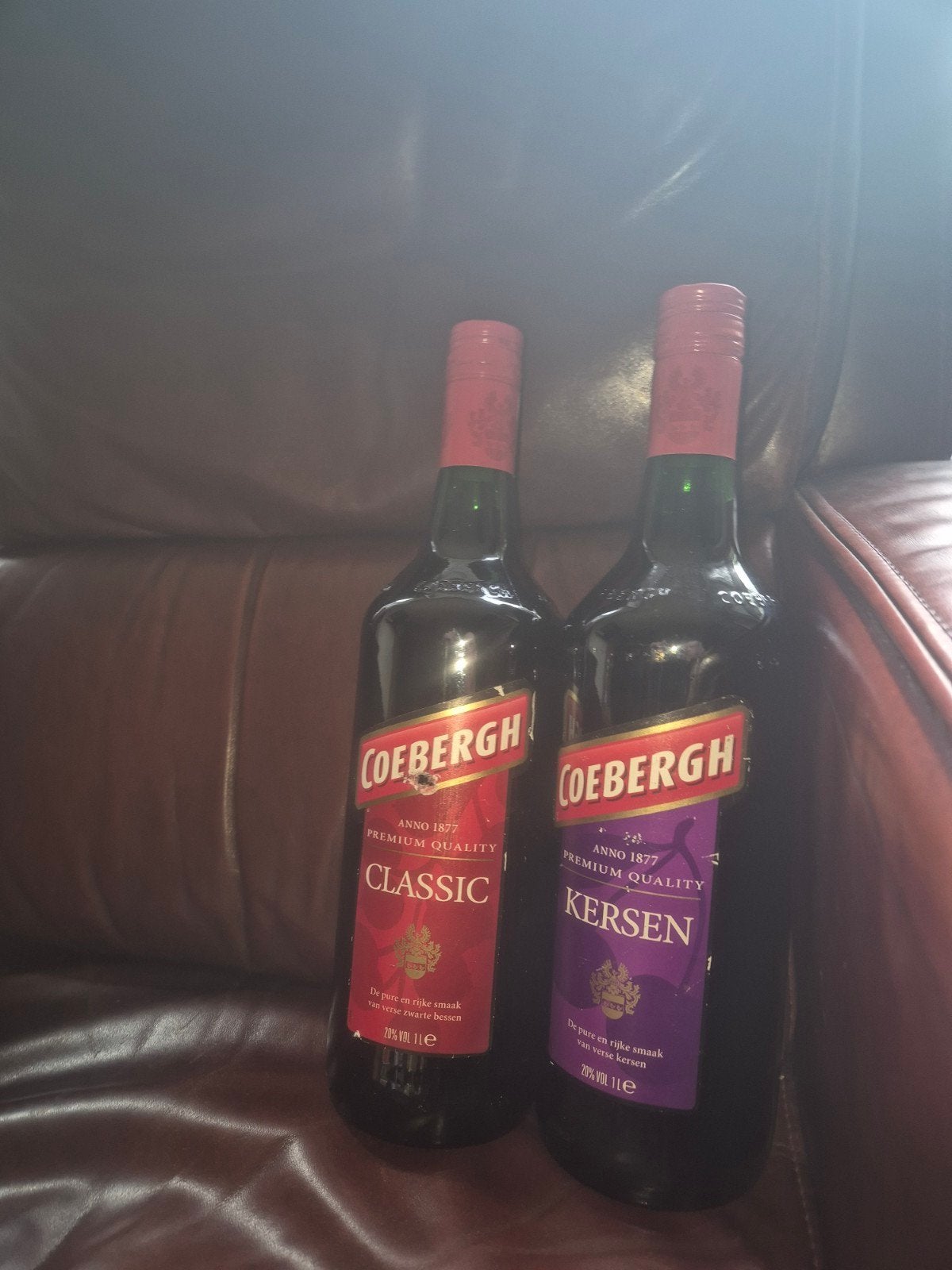 Coebergh Classic en Kersen  - 2 flessen 18 jaar en ouder, Verzamelen, Ophalen, Overige gebieden, Overige typen, Nieuw