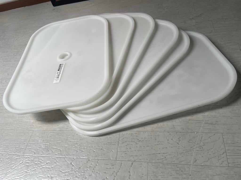 IKEA Kuggis Deksel Wit - 6 stuks, Ophalen, Zo goed als nieuw