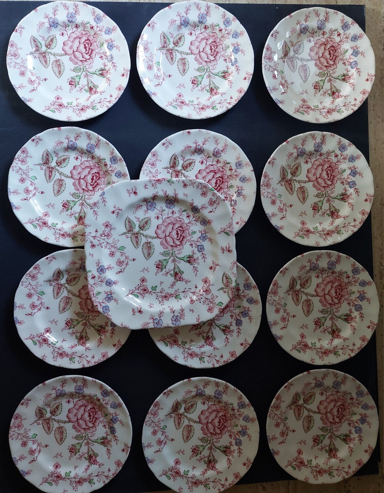 johnson brothers rose chintz bordjes, Ophalen, Overige merken, Vintage, Zo goed als nieuw