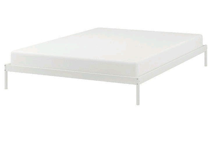 IKEA Vevelstad bedframe (160x200) - gedemonteerd, Ophalen, Wit, Tweepersoons, Zo goed als nieuw