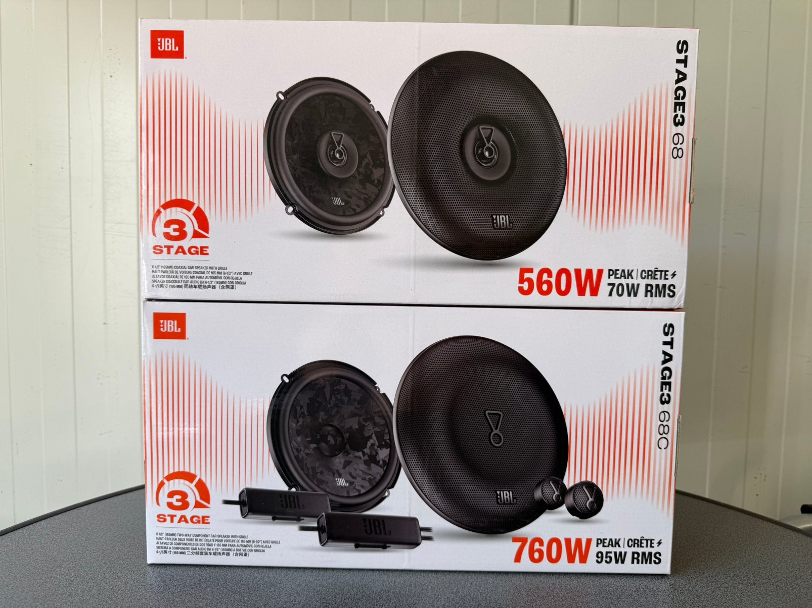 JBL Stage 3 Speaker Set | Stage3 68 + 68C | complete swt, Auto diversen, Ophalen of Verzenden, Zo goed als nieuw