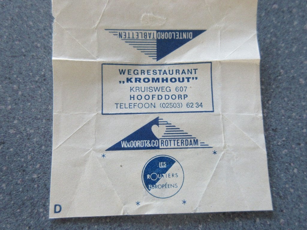 Hoofddorp, wegrestaurant Kromhout, Verzamelen, Verzenden, Nederland