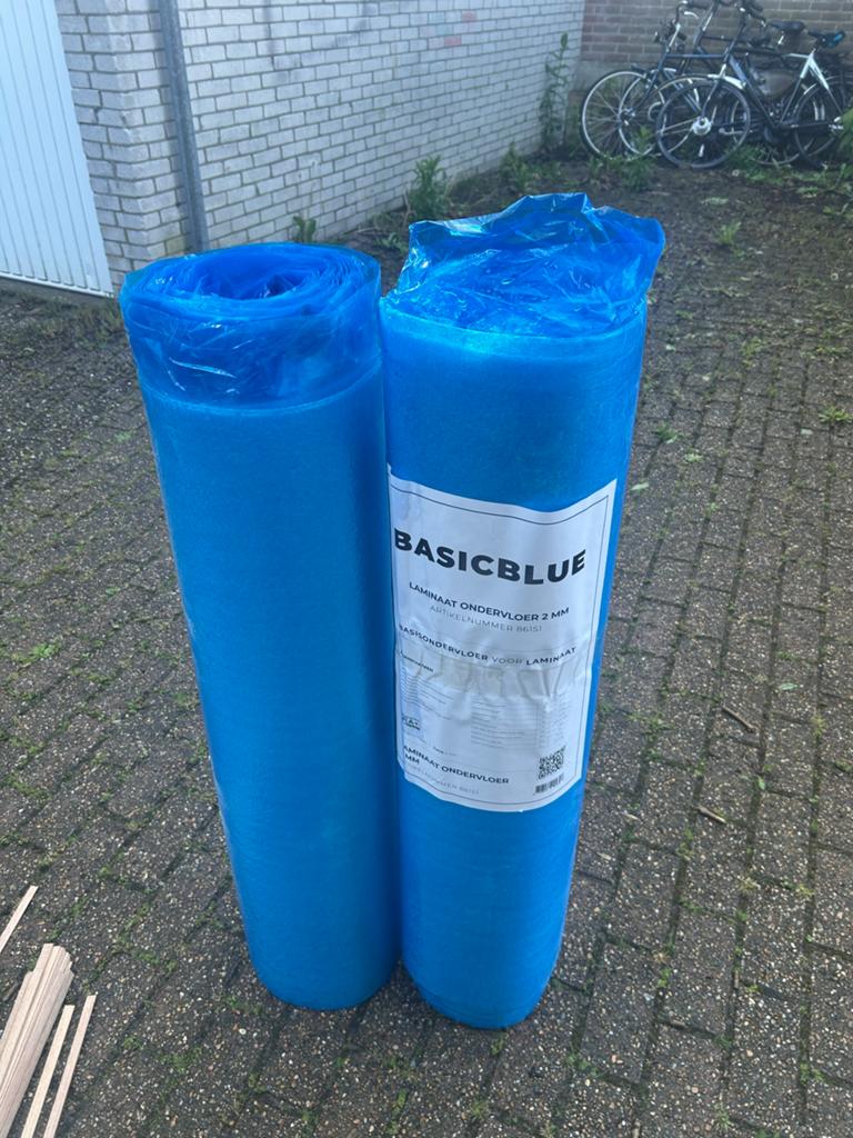 Laminaat ondervloer 2 mm - 40m2 (2 rollen), Overige typen, Nieuw, Ophalen of Verzenden, 10 m² of meer