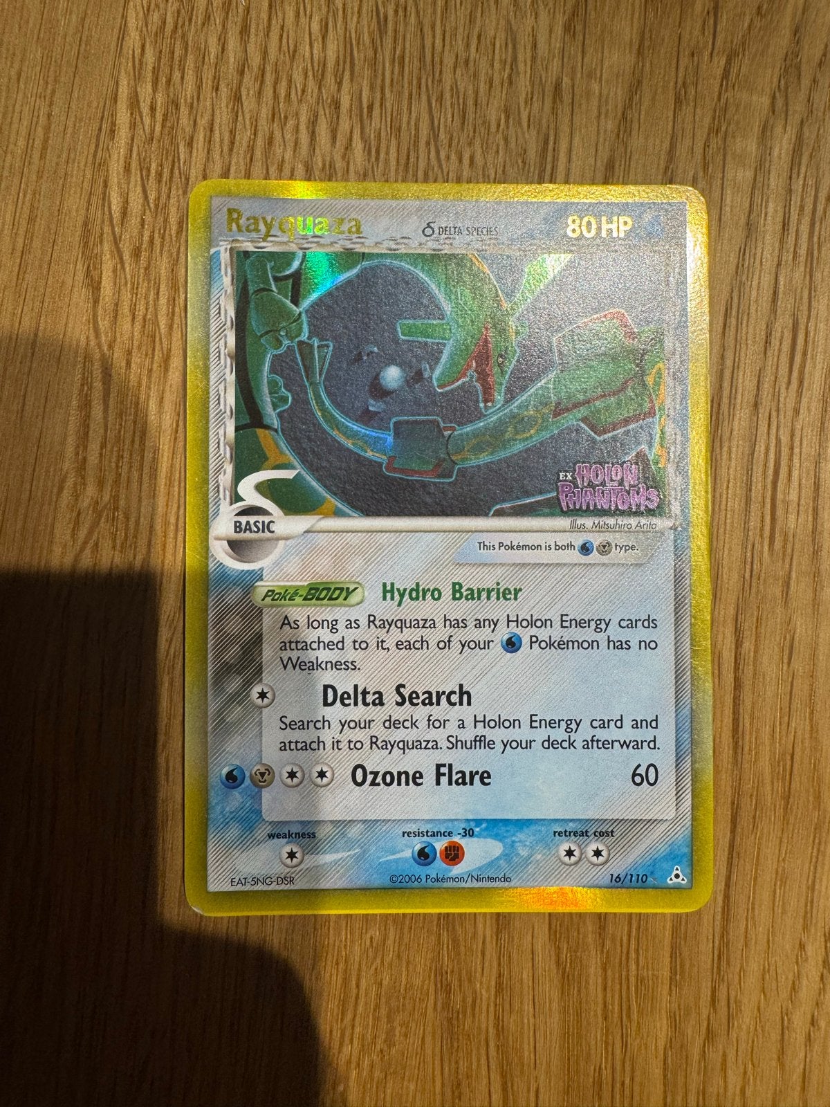 Rayquaza Holon Phantoms Delta Species Pokémon Kaart, Verzenden, Zo goed als nieuw, Losse kaart, Foil
