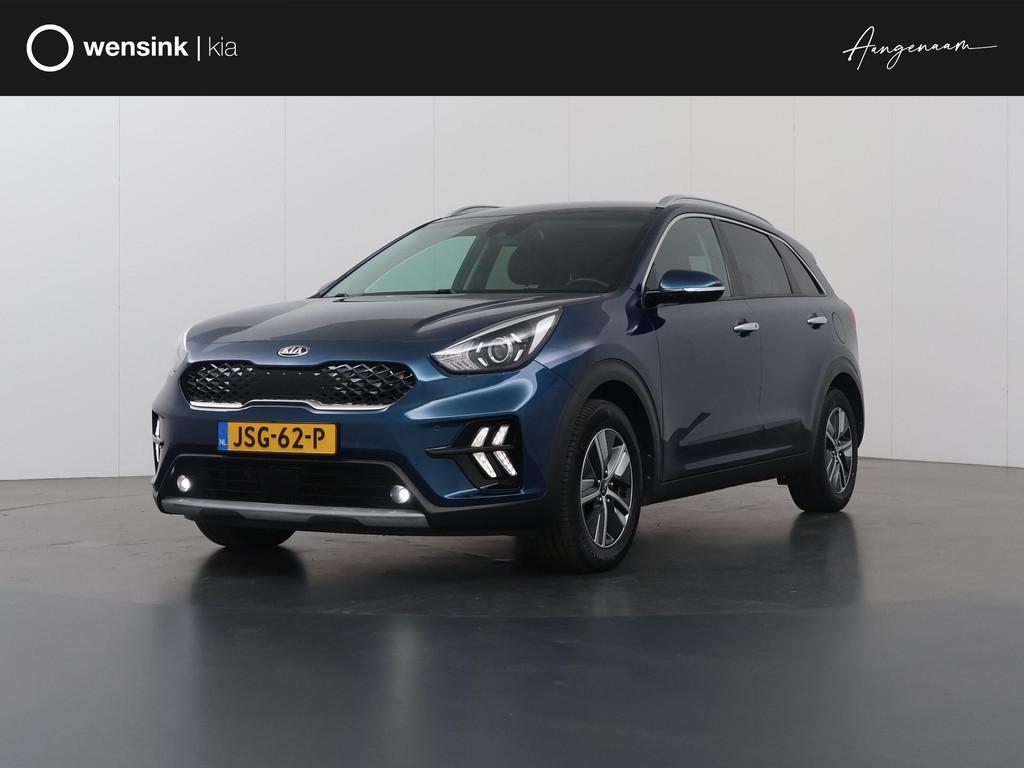 Kia Niro 1.6 GDi Hybrid DynamicLine | Navigatie | Parkeercam, Auto's, Kia, Gebruikt, Euro 6, 2 kWh, Blauw