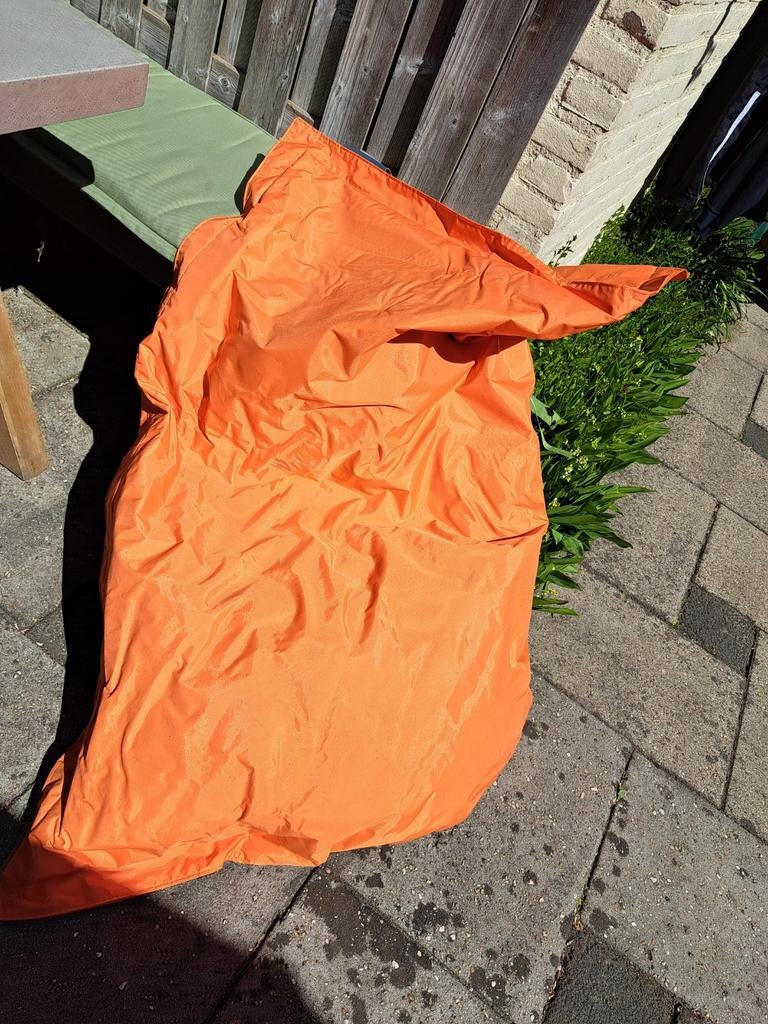 Oranje Ploff zitzak - comfortabel en stijlvol, Huis en Inrichting, Ophalen, Gebruikt, Oranje, Zitzak