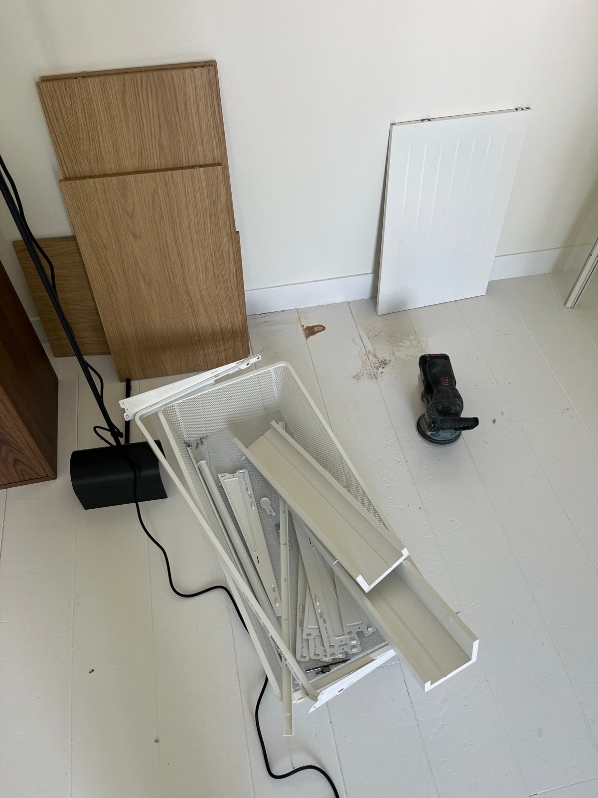 Ikea Boaxel kledingkastcombinatie met 1 mand, Ophalen, Met plank(en), Gebruikt, 200 cm of meer