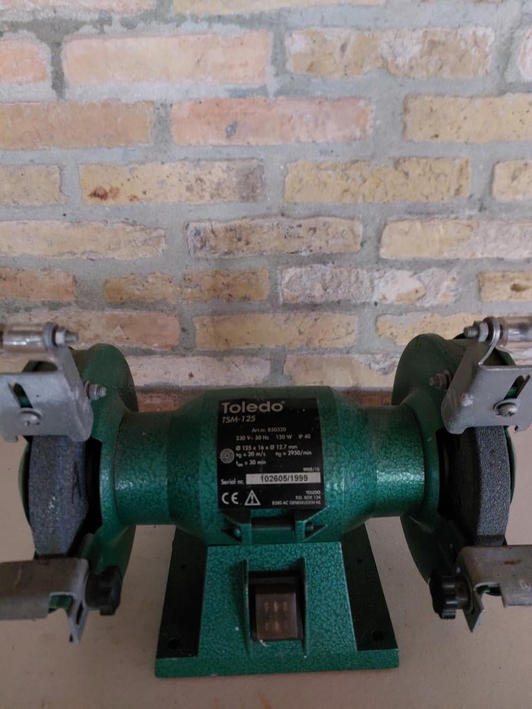 Toledo TSM-125 Werkbankslijpmachine, Doe-het-zelf en Verbouw, Gereedschap | Slijpmachines, Ophalen of Verzenden