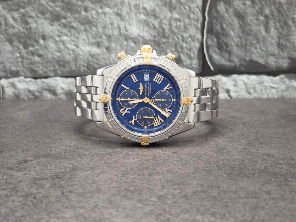 Breitling Crosswind chronograph 43mm automatic, 2002, Staal, Gebruikt, Staal, Breitling