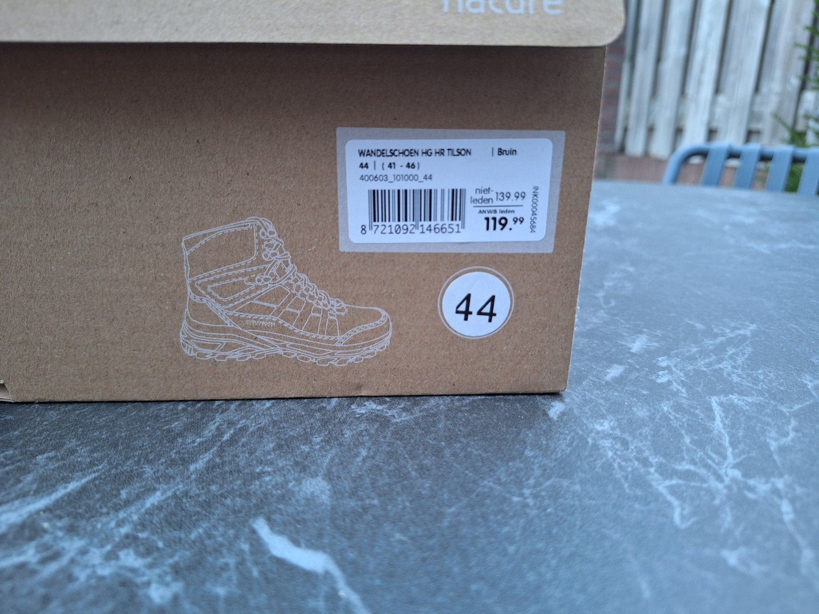 Human Nature Tilson Bruin Wandelsschoenen Maat 44, Ophalen of Verzenden, Nieuw, Schoenen