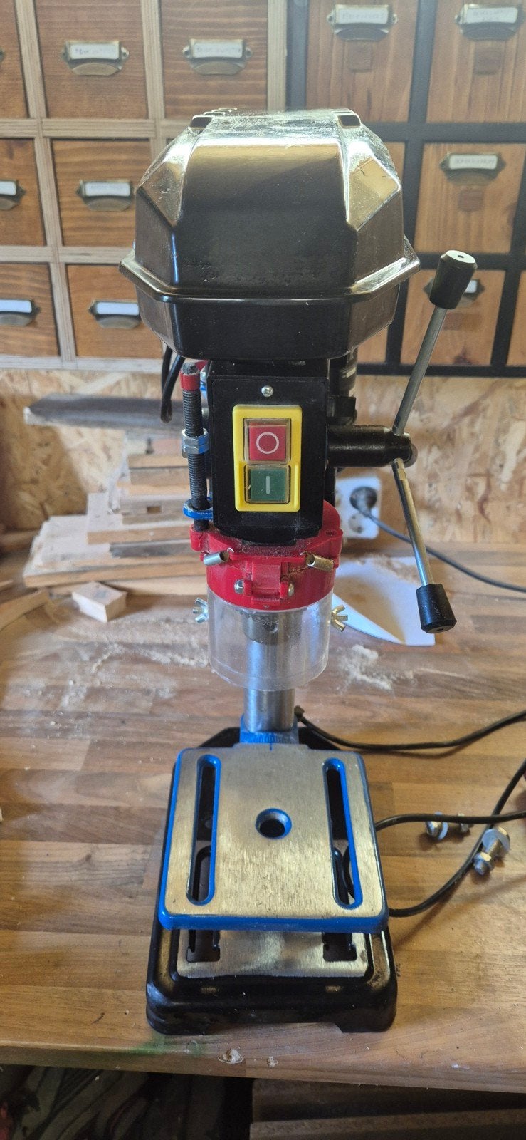 Scheppach DP16VLS Kolomboormachine, Ophalen, Gebruikt, Variabele snelheid, Kolomboormachine