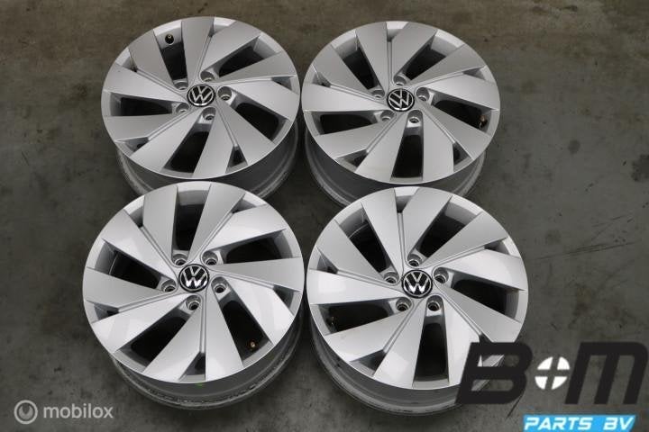 ORIGINEEL! 17 inch Belmont velgen VW Golf / Caddy 5H0601025B, Gebruikt, Velg(en), 17 inch, Personenwagen