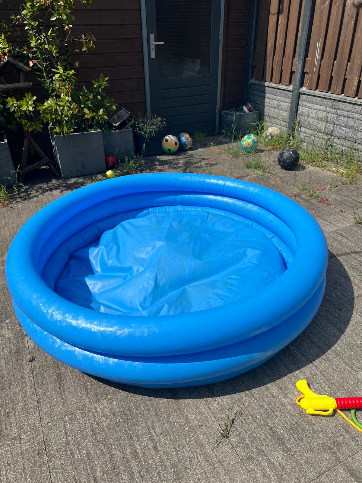 Intex opblaaszwembad met drie ringen,, Minder dan 80 cm, Opblaaszwembad, Rond, Ophalen of Verzenden