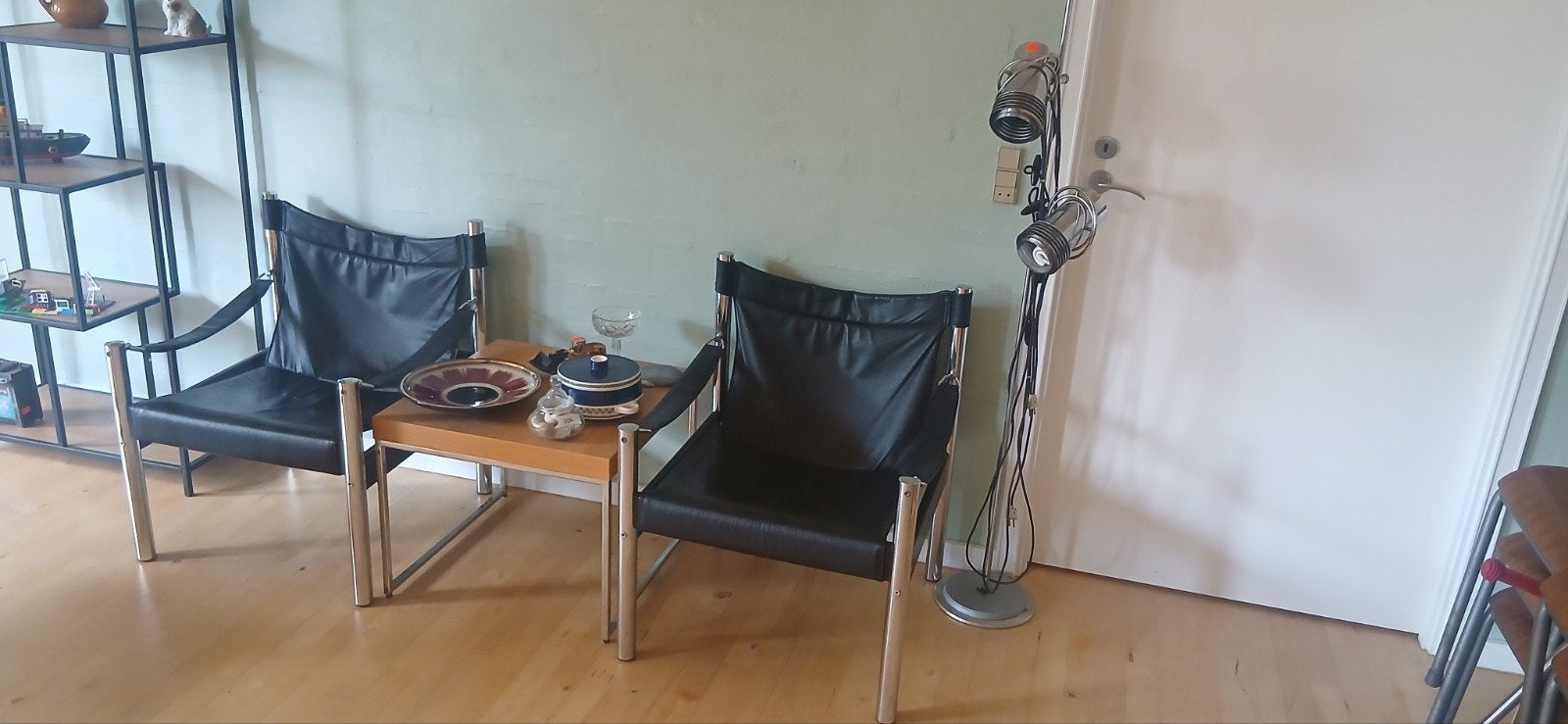 Börje Johansen design stoelen, Ophalen, Gebruikt, Twee, Zwart