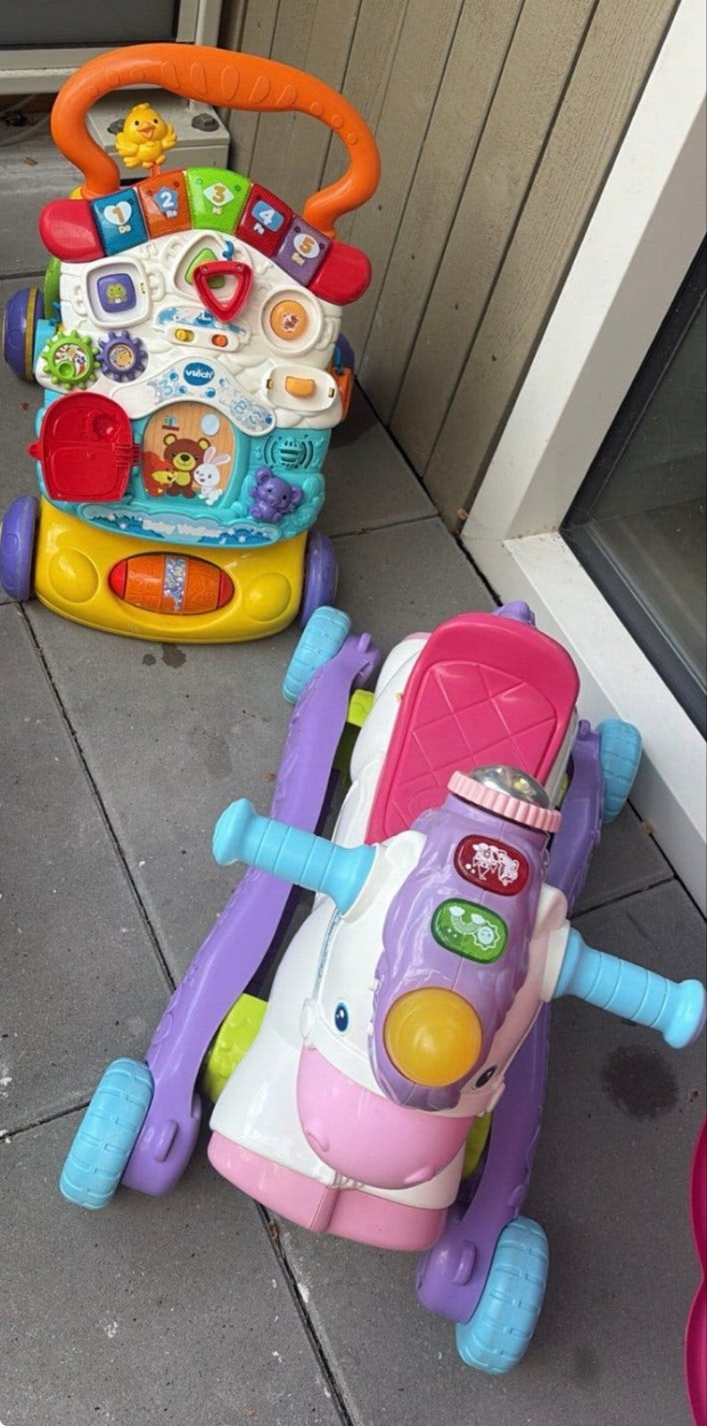 VTech Baby Walker en eenhoorn loopfiets, Ophalen, Gebruikt, Overige typen, Met licht