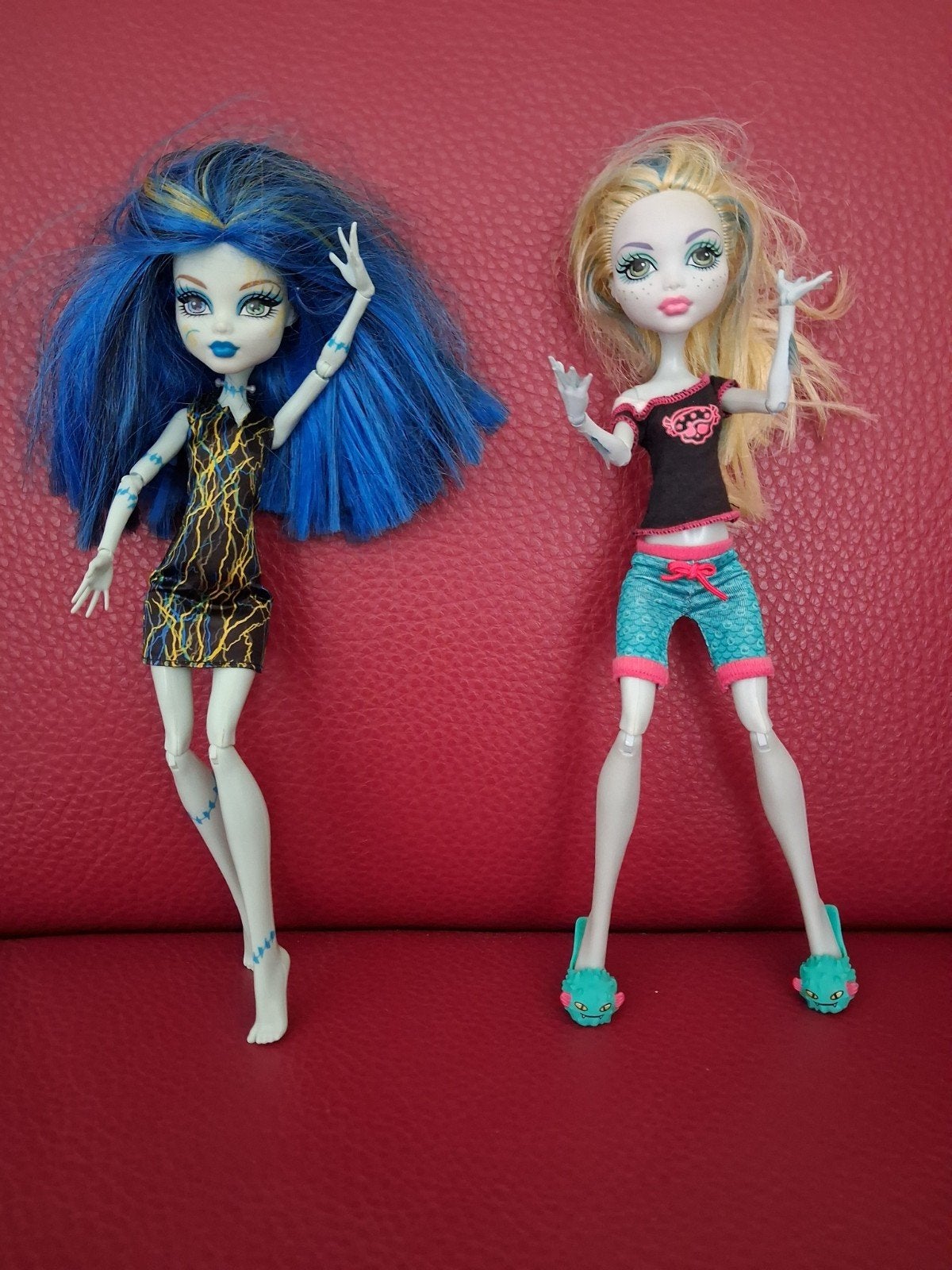 Monster High poppen - Frankie Stein en Lagoona Blue, Kinderen en Baby's, Speelgoed | Poppen, Ophalen of Verzenden, Gebruikt, Overige typen