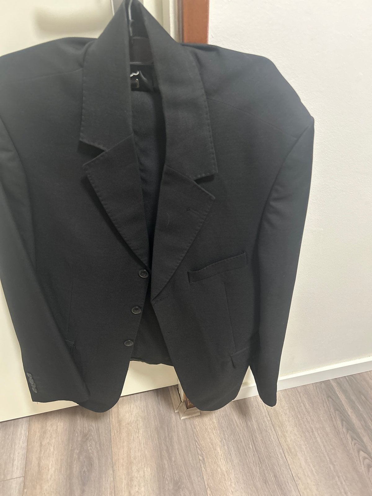 Hugo Boss Zwart Pak - Maat 50 (L), Ophalen, Zo goed als nieuw, Maat 52/54 (L), Zwart