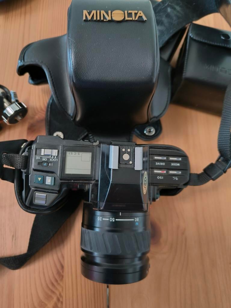Minolta Maxxum 7000 spiegelreflexcamera met lens en tas, Ophalen of Verzenden, Gebruikt, Spiegelreflex, Minolta