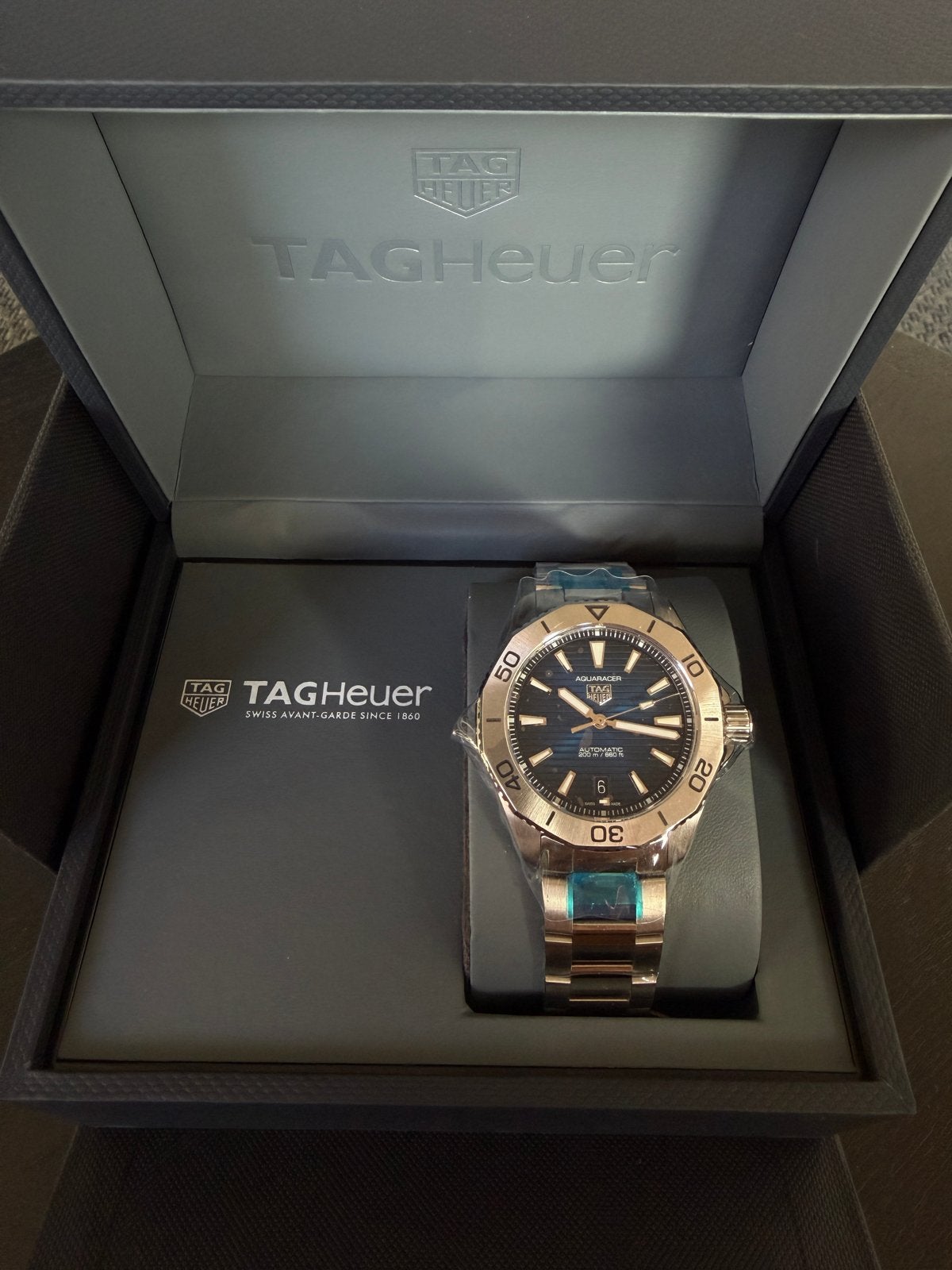 TAG Heuer Aquaracer Automatisch Herenhorloge - Nieuw in doos, Staal, Polshorloge, Nieuw, Ophalen of Verzenden