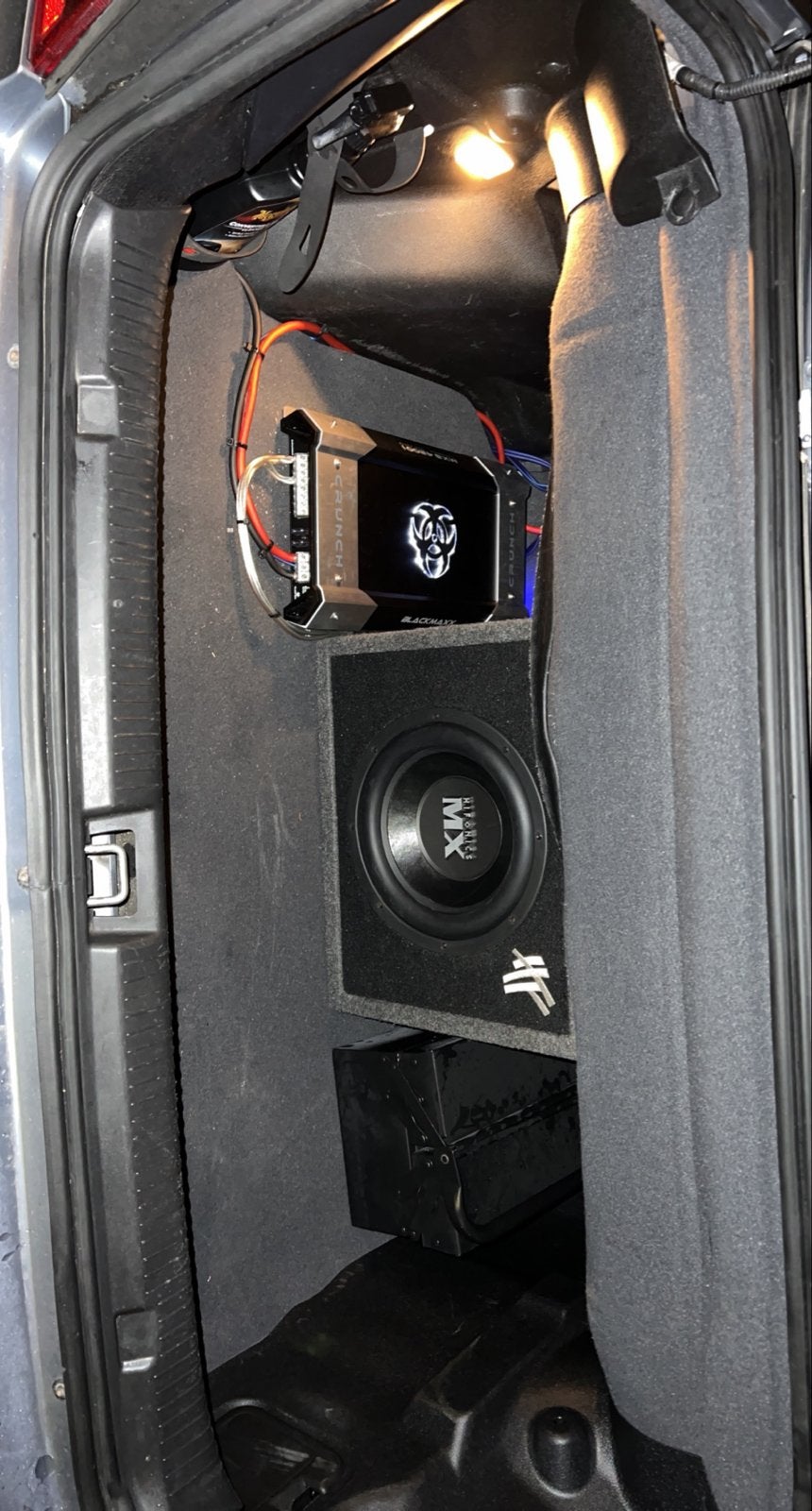 Hifonics Crunch Blackmaxx versterker en subwoofer, Auto diversen, Ophalen, Gebruikt