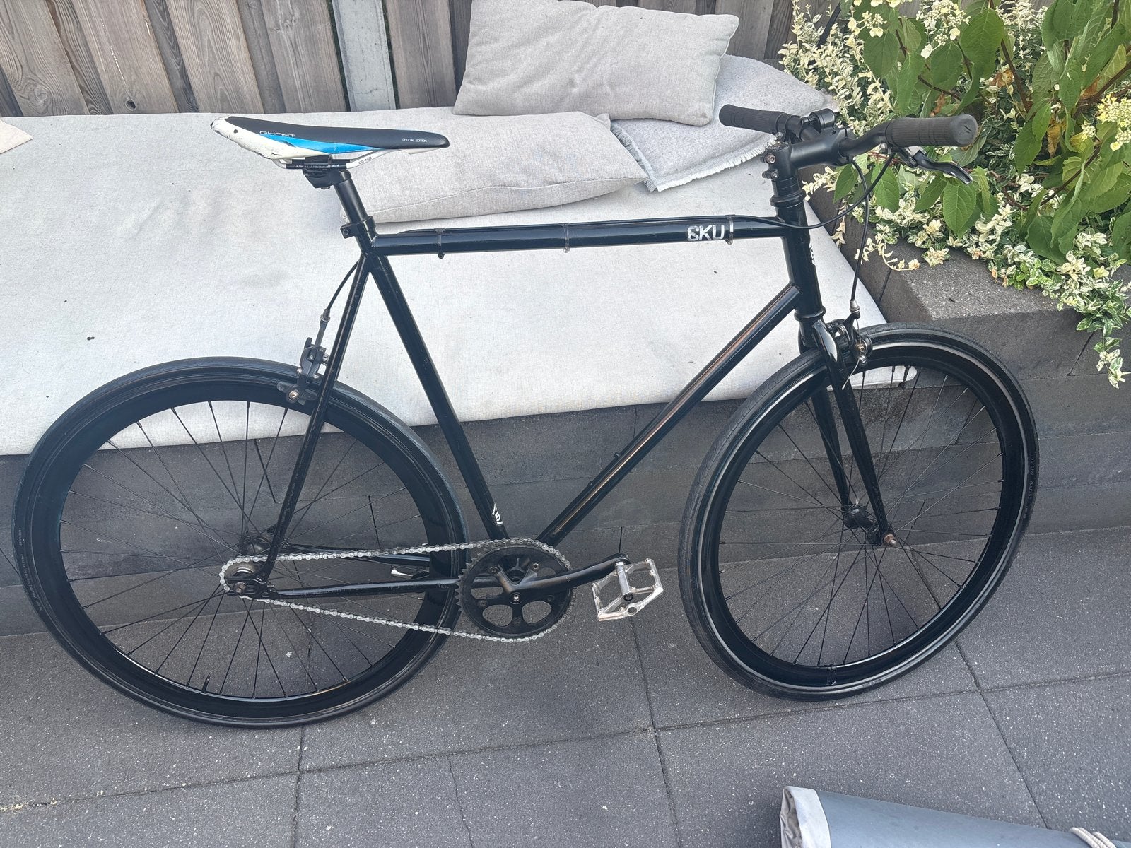 Zwarte Fixie Fiets met Nieuwe Remblokken, Fietsen en Brommers, Fietsen | Heren | Herenfietsen, Overige merken, Gebruikt, Velgrem