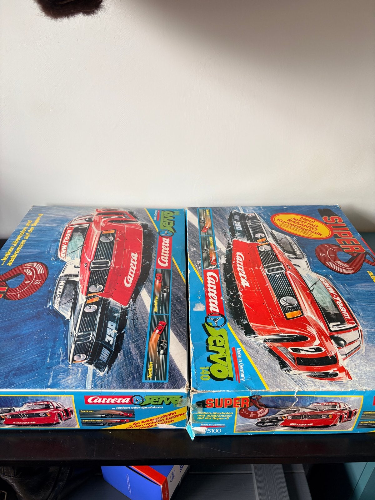 Vintage Carrera Servo 140 Racebaan Set met Extra's, Ophalen, Carrera, Elektrisch, Racebaan