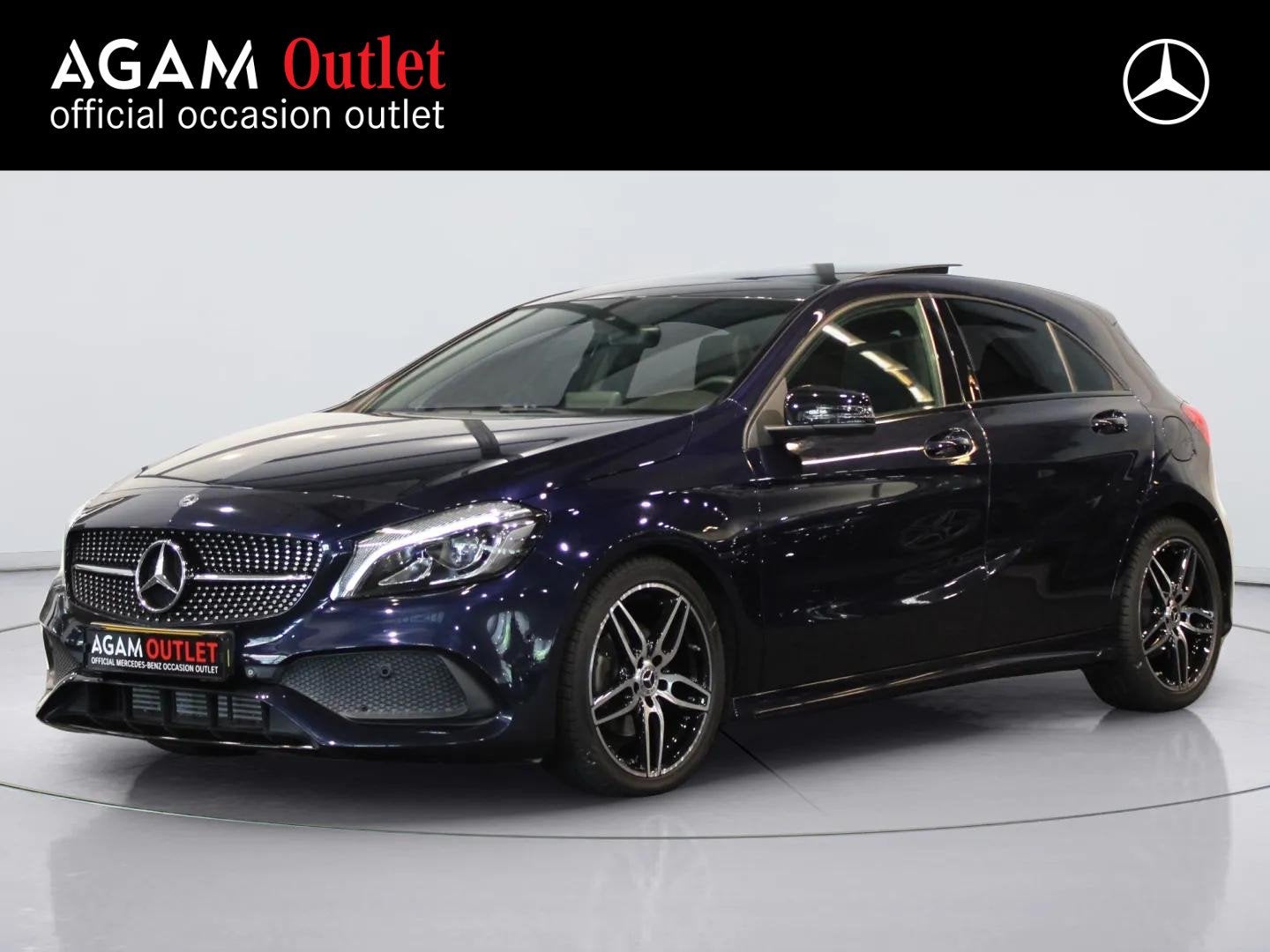 Mercedes-Benz A-Klasse Hatchback 160 Sport Edition Panorama, Auto's, 12 maanden, Gebruikt, 4 cilinders, Blauw