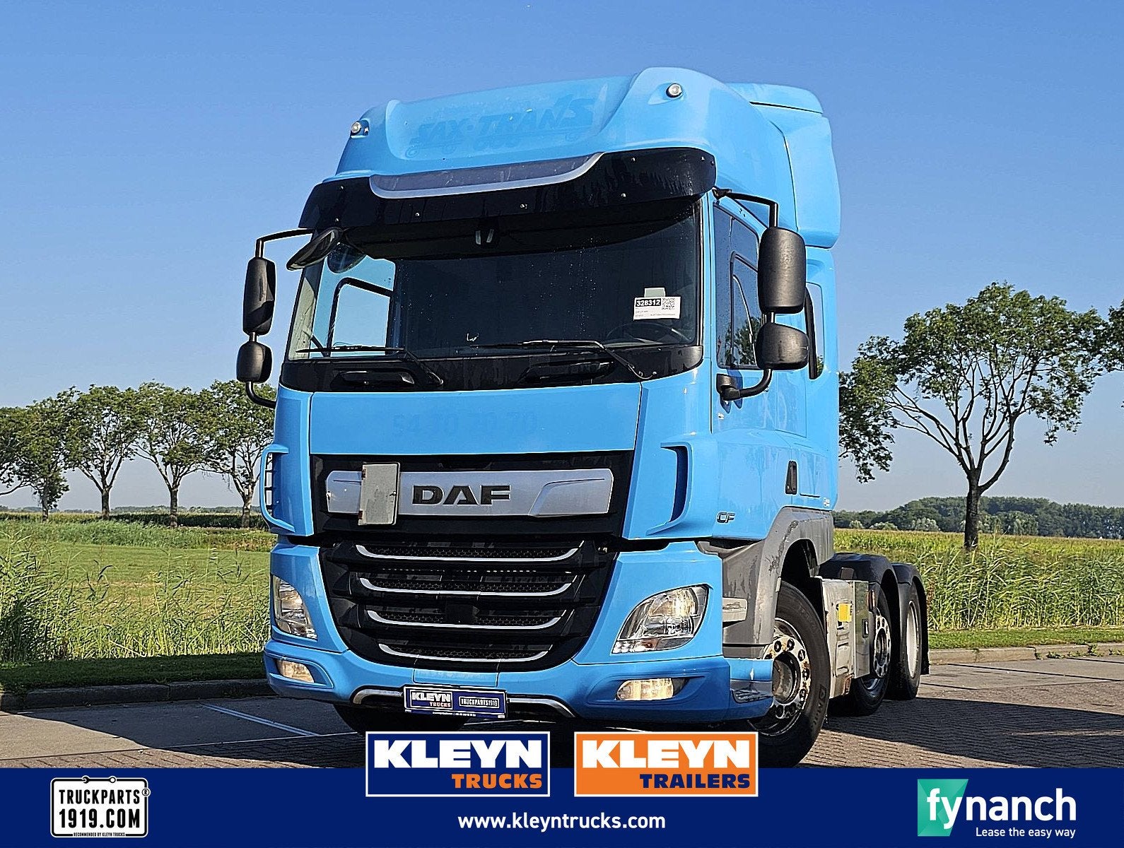 DAF CF 450 6x2 ftg spacecab, Automaat, Euro 6, Blauw, Bedrijf