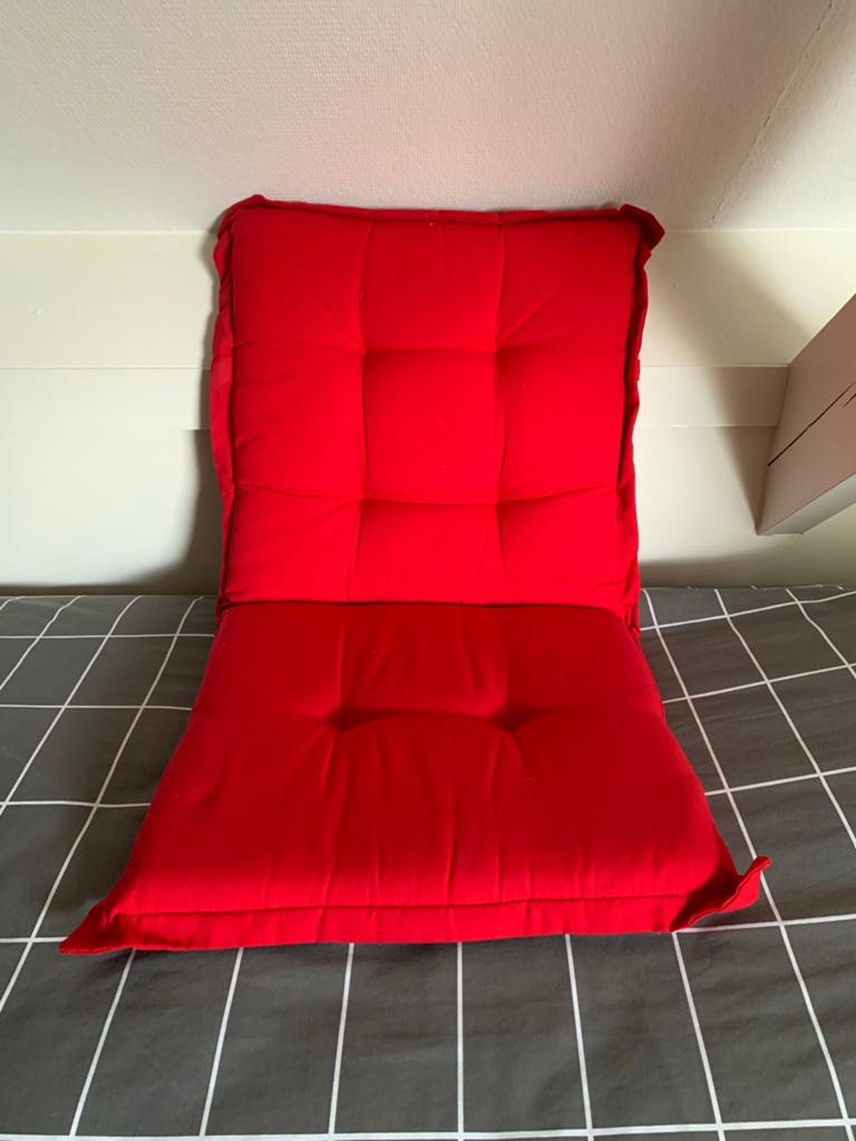 4 Nieuwe Tuinstoelkussens Laag Model Rood, Tuin en Terras, Tuinmeubel-accessoires, Ophalen of Verzenden, Zo goed als nieuw