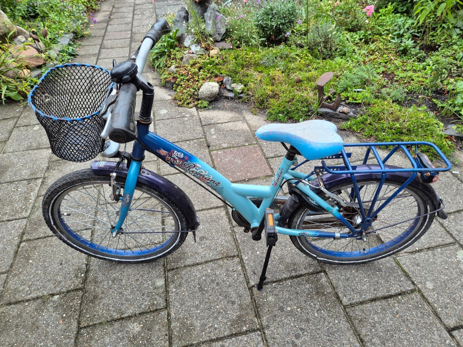 Kinderfiets 20 inch met mandje en slot - Loekie Romany, Ophalen, 20 inch of meer, Gebruikt, Velgrem