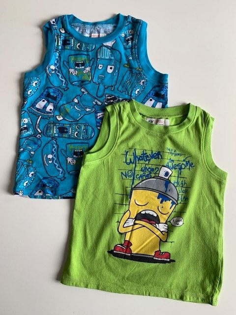 2 Singlet shirtjes van H&M  , maat 86 nog NIEUW (A6), Kinderen en Baby's, Babykleding | Maat 86, H&M, Nieuw, Ophalen of Verzenden