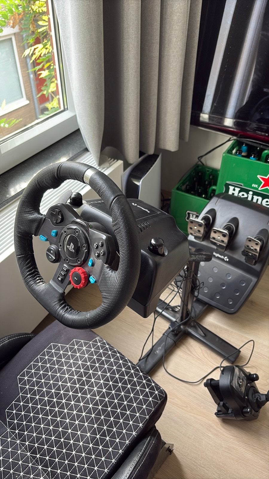 Logitech G29 met shifter + Playseat Evolution, Ophalen, Racestuur, Force feedback, PlayStation