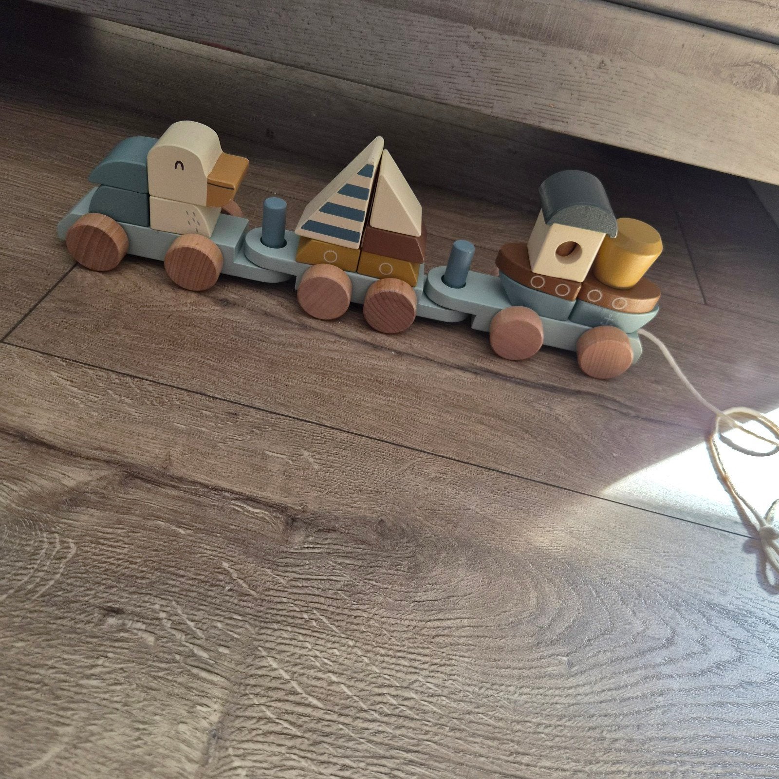 Little Dutch Houten Blokkentrein - Zeer Goede Staat, Ophalen of Verzenden, Zo goed als nieuw, Overige typen, Met wieltjes