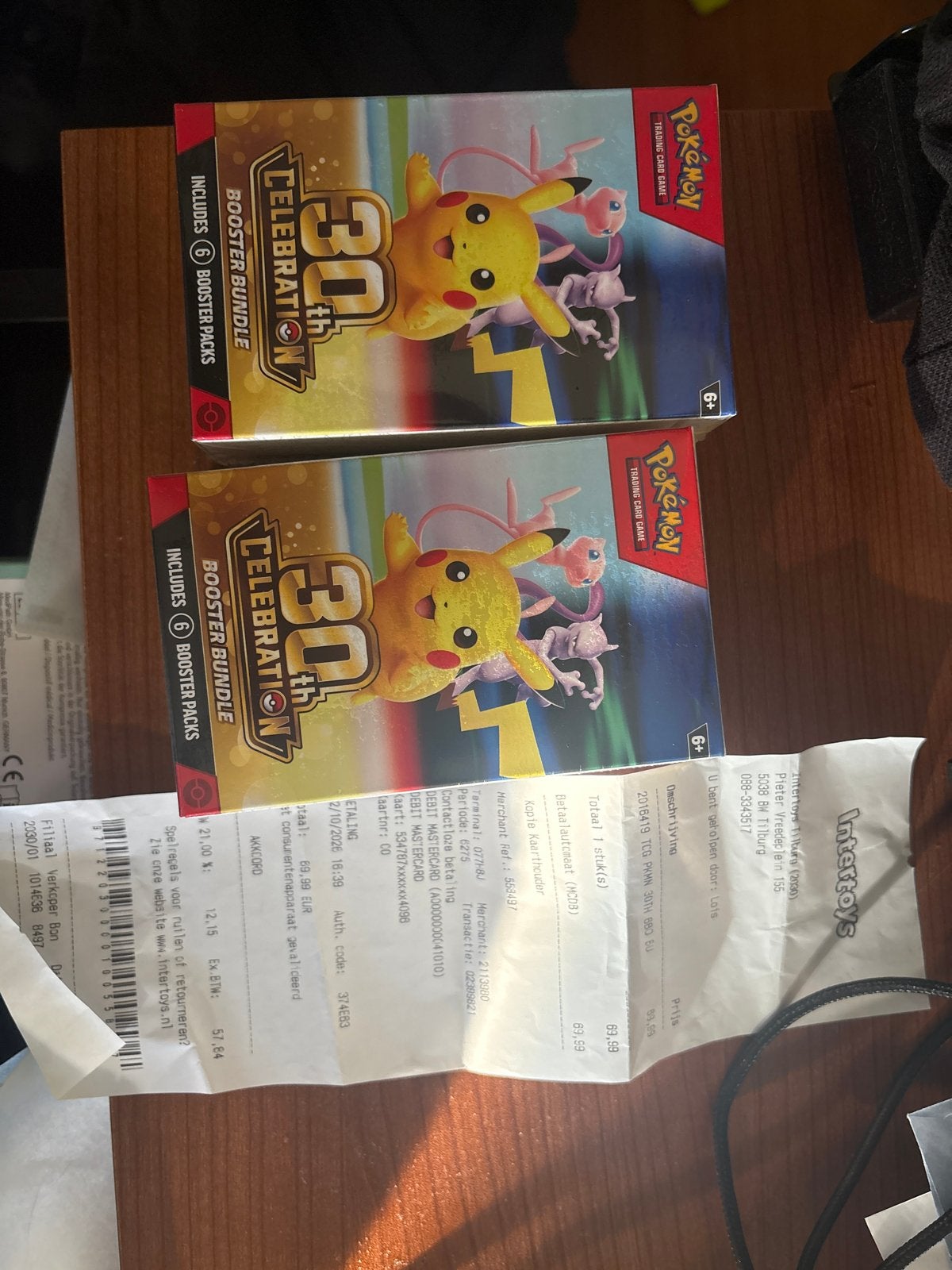 Pokémon 30th Celebration Booster Bundel Geseald 2 voor 160, Ophalen, Nieuw, Booster