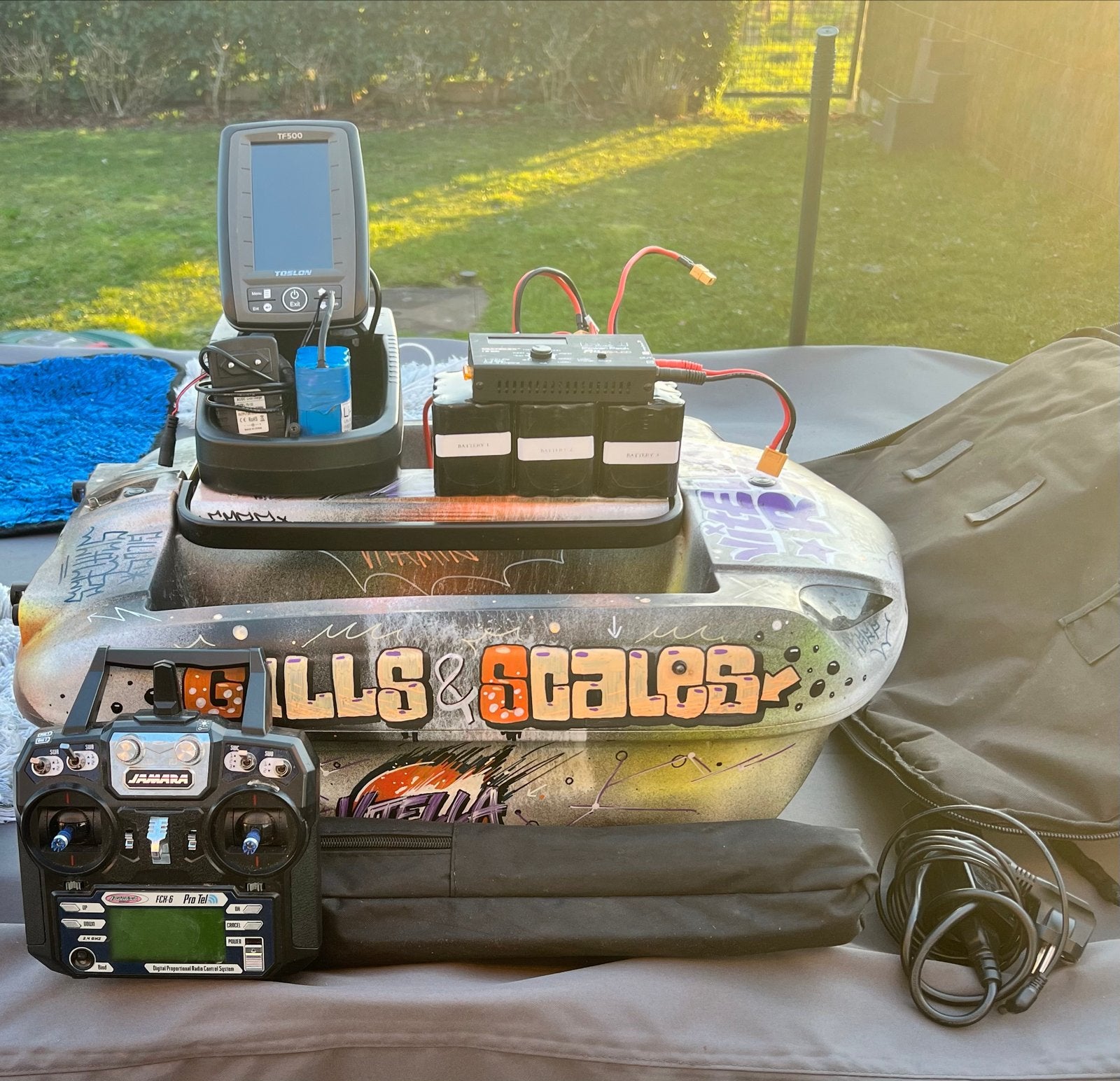 Carplounge RT4 VITELLA EDITION Voerboot met Toslon TF500, Elektro, Gebruikt, Ophalen of Verzenden, RTR (Ready to Run)