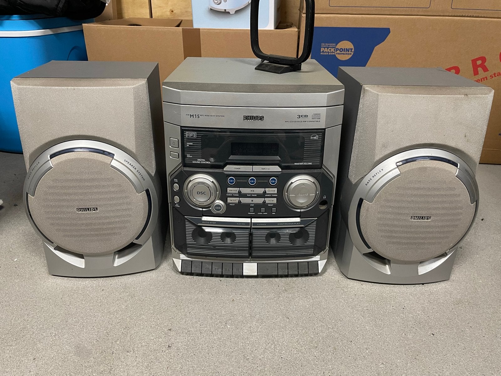 Philips Microset met CD-speler, en Radio, Ophalen, Philips, Gebruikt, Cassettedeck